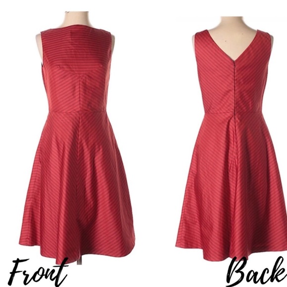 Isaac Mizrahi Dresses & Skirts - isaac Mizrahi women’s striped red over knee dress us16 NWT L111-9